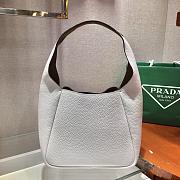 Prada Leather White Handbag - 1BC127 - 23x21x13cm - 3