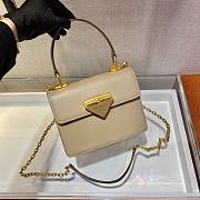 PRADA | Beige Saffiano Symbole Bag - 1BN021 - 20 × 15 × 5 cm - 4