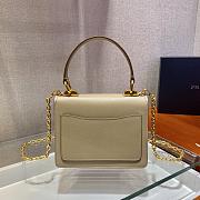 PRADA | Beige Saffiano Symbole Bag - 1BN021 - 20 × 15 × 5 cm - 5