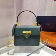 PRADA | Green Saffiano Symbole Bag - 1BN021 - 20 × 15 × 5 cm - 1