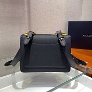 Prada Saffiano Leather Black Symbole Bag - 1BD270 - 20x14x7cm - 5