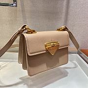 Prada Saffiano Leather Beige Symbole Bag - 1BD270 - 20x14x7cm - 4