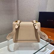 Prada Saffiano Leather Beige Symbole Bag - 1BD270 - 20x14x7cm - 3