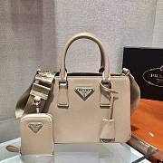 Prada Galleria Saffiano Cameo Beige Leather Mini Bag - 1BA296 - 23x16.5x10cm - 5