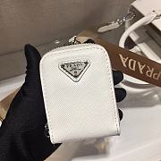 Prada Galleria Saffiano White Leather Mini Bag - 1BA296 -23x16.5x10cm - 5