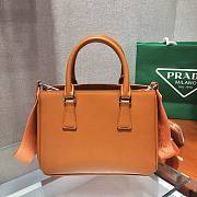 Prada Galleria Saffiano Papaya Caramel Leather Mini Bag - 1BA296 - 23x16.5x10cm - 6