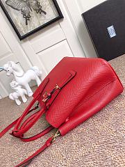 Prada Medium Saffiano Fiery Red/Black Leather Double Bag - 1BG775 - 33x24.5x14cm - 2