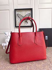 Prada Medium Saffiano Fiery Red/Black Leather Double Bag - 1BG775 - 33x24.5x14cm - 4