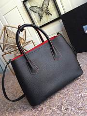 Prada Medium Saffiano Black Leather Double Bag - 1BG775 - 33x24.5x14cm - 3