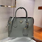 Prada Medium Saffiano Clay/Black Leather Double Bag - 1BG775 - 33x24.5x14cm - 1