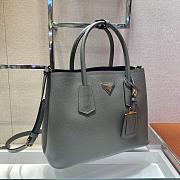 Prada Medium Saffiano Clay/Black Leather Double Bag - 1BG775 - 33x24.5x14cm - 2