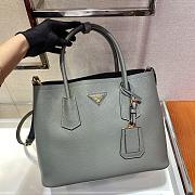 Prada Medium Saffiano Clay/Black Leather Double Bag - 1BG775 - 33x24.5x14cm - 6