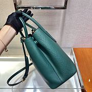 Prada Medium Saffiano Green Leather Double Bag - 1BG775 - 33x24.5x14cm - 5