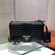 Prada Medium Leather Diagramme Black Bag - 1BD108 - 24x14x6cm - 3