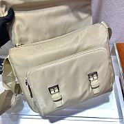 Prada Re-Nylon Shoulder Beige Bag -  1BD953 - 30x25x12cm - 6