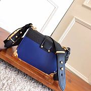 Prada Leather Cahier Dark Blue Bag - 1BD045 - 19x14x9cm - 4