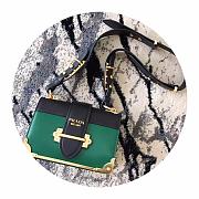 Prada Leather Cahier Green Bag - 1BD045 - 19x14x9cm - 5