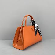 Prada Brushed leather handbag Orange - 1BA327 - 33x18x13.5cm - 2