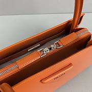 Prada Brushed leather handbag Orange - 1BA327 - 33x18x13.5cm - 5