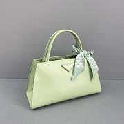 Prada Brushed leather handbag Aqua - 1BA327 - 33x18x13.5cm - 5