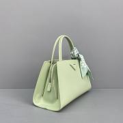 Prada Brushed leather handbag Aqua - 1BA327 - 33x18x13.5cm - 4