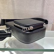 Prada Saffiano Black Leather Mini Bag - 1BH183 - 11x17.5x3.5cm - 2