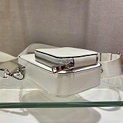 Prada Saffiano White Leather Mini Bag - 1BH183 - 11x17.5x3.5cm - 4