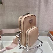 Prada Saffiano Pink Leather Mini Bag - 1BH183 - 11x17.5x3.5cm - 5