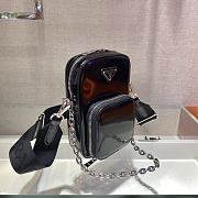 Prada Brushed Leather Shoulder Bag - 11x17.5x3.5cm - 4