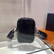 Prada Brushed Leather Shoulder Bag - 11x17.5x3.5cm - 6
