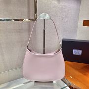 Prada Cleo Brushed Alabaster Pink Leather shoulder bag - 1BC499 - 26.5x15x4cm - 4