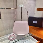 Prada Cleo Brushed PinkLeather Shoulder Bag - 1BD303 - 24x19x6cm - 5