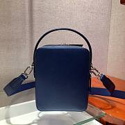 Prada Saffiano Leather Brique Blue Bag - 2VH066 - 16x20x6cm - 6