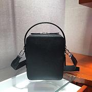 Prada Saffiano Leather Brique Black Bag - 2VH066 - 16x20x6cm - 3