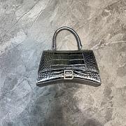 Balenciaga Extra-small Hourglass Top Handle Bag In Silver - 23x10x14cm - 1