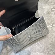 Balenciaga Extra-small Hourglass Top Handle Bag In Silver - 23x10x14cm - 2