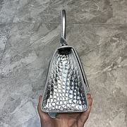 Balenciaga Extra-small Hourglass Top Handle Bag In Silver - 23x10x14cm - 3