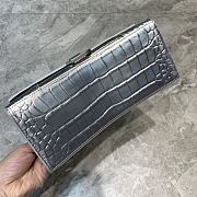 Balenciaga Extra-small Hourglass Top Handle Bag In Silver - 23x10x14cm - 4