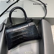 Balenciaga Graffiti Hourglass Crocodile Bag - 23x10x14cm - 5