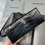 Balenciaga Graffiti Hourglass Crocodile Bag - 23x10x14cm - 2