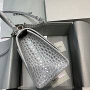 Balenciaga Hourglass Small Top Handle Grey Bag - 23x10x14cm - 2