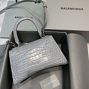 Balenciaga Hourglass Small Top Handle Grey Bag - 23x10x14cm - 5