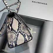 Balenciaga Hourglass Small Top Handle Bag In Black/White - 23x10x14cm - 4