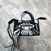 Balenciaga Graffiti Classic City AJ Leather Shoulder Bag- 24x10x15cm   - 1