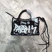 Balenciaga Graffiti Classic City AJ Leather Shoulder Bag- 24x10x15cm   - 5