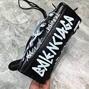Balenciaga Graffiti Classic City AJ Leather Shoulder Bag- 24x10x15cm   - 3