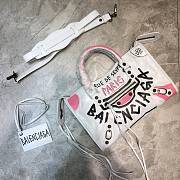 Balenciaga Classic City Mini Graffiti Satchel Bag - 30x12x20cm   - 4