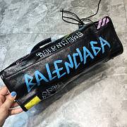 Balenciaga City Graffiti Classic Studs Bag- 38x14x24cm   - 4