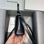 Balenciaga Mini Hourglass Top Handle Bag Black - 11.5x14x4.5 cm - 5