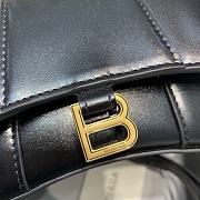 Balenciaga Mini Hourglass Top Handle Bag Black - 11.5x14x4.5 cm - 2